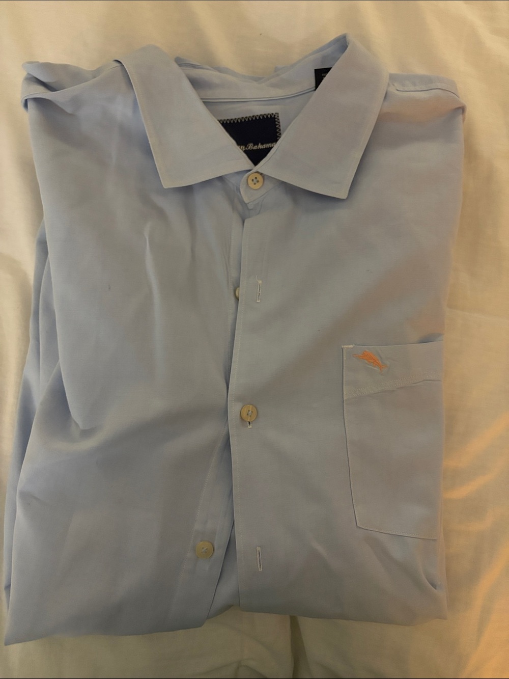 Tommy Bahama Light Blue Men’s Dress Shirt - Classic Collar